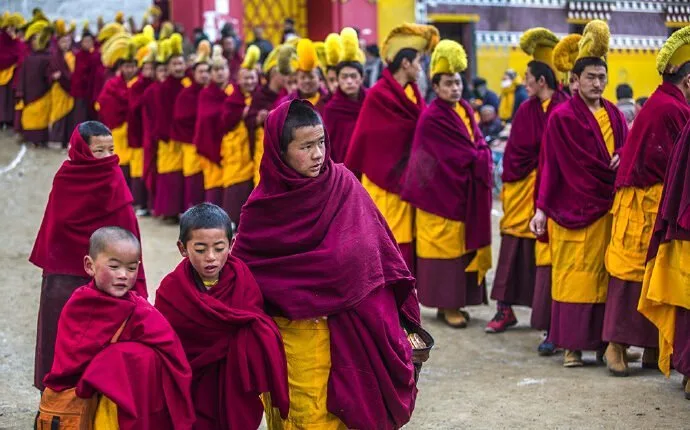 monk yellow hat
