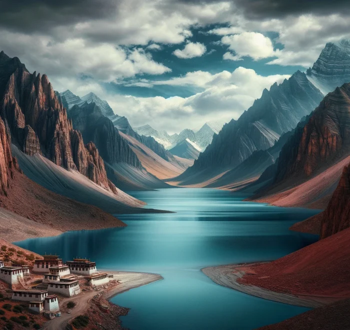 Lake tangra yumtso land