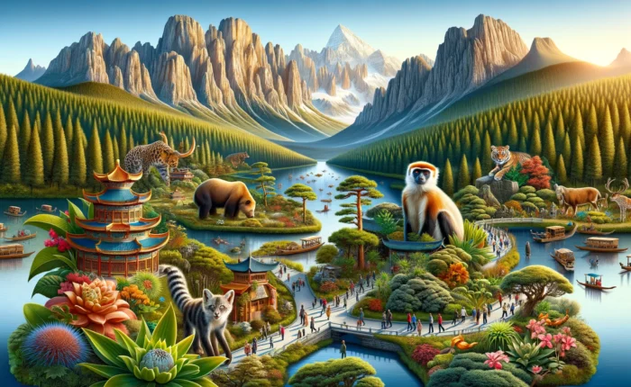 Three parallel rivers park