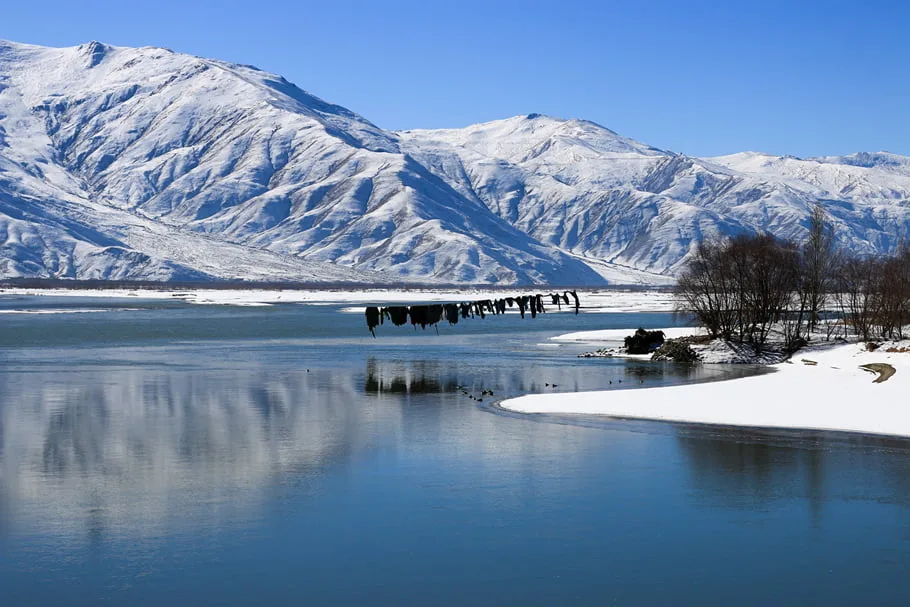 Lhasa River Winter freeze