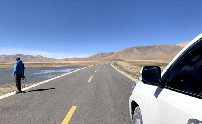 drive near rough road