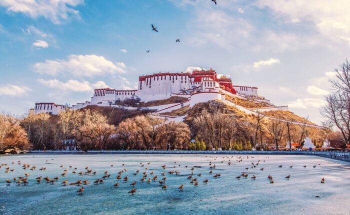 potala back ice lake