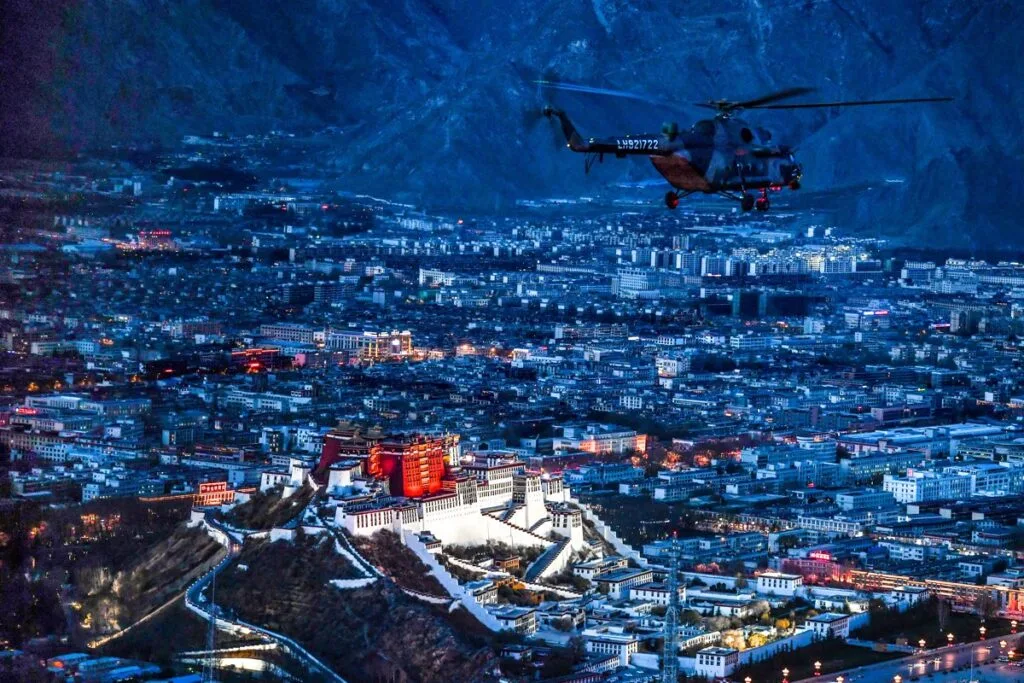 Lhasa helicopter photo