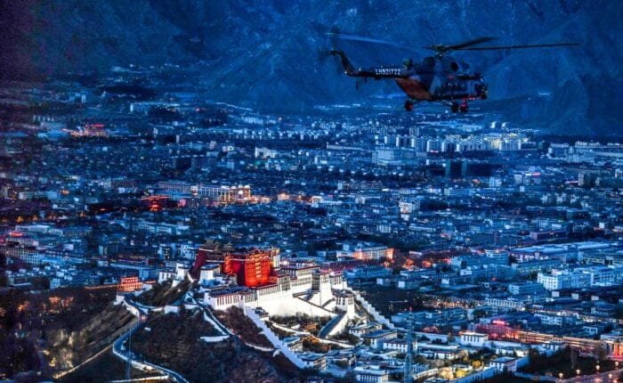 Lhasa helicopter photo