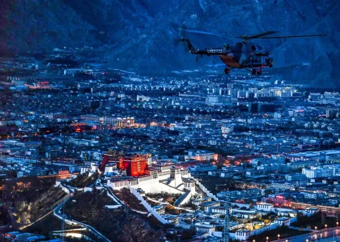 Lhasa helicopter photo