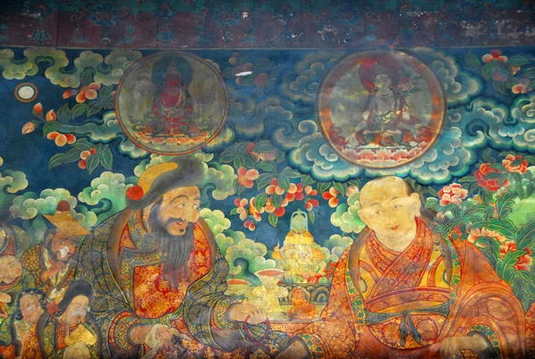 Gushri Khan with Sonam Rapten
