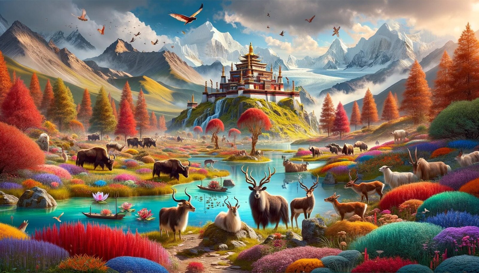 Chamugou-tsurphu Hiking Tour Route