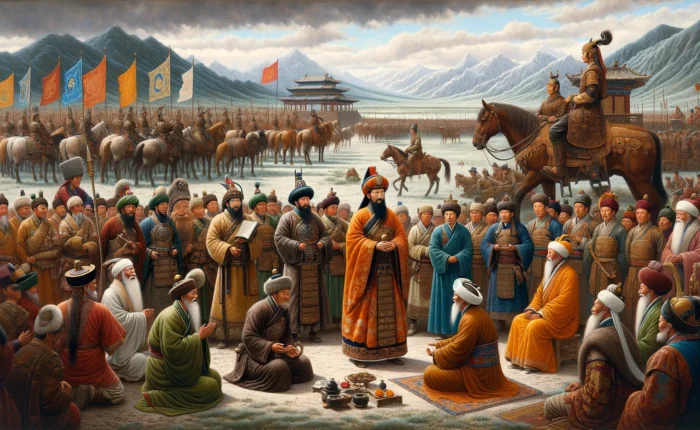 Historic interactions among mongol kings