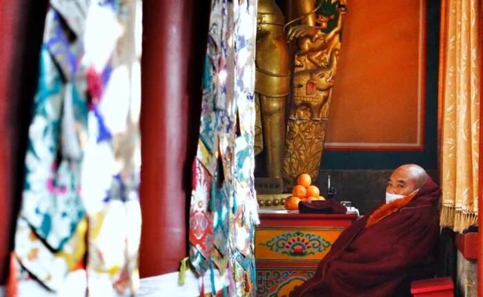 Monk at temple
