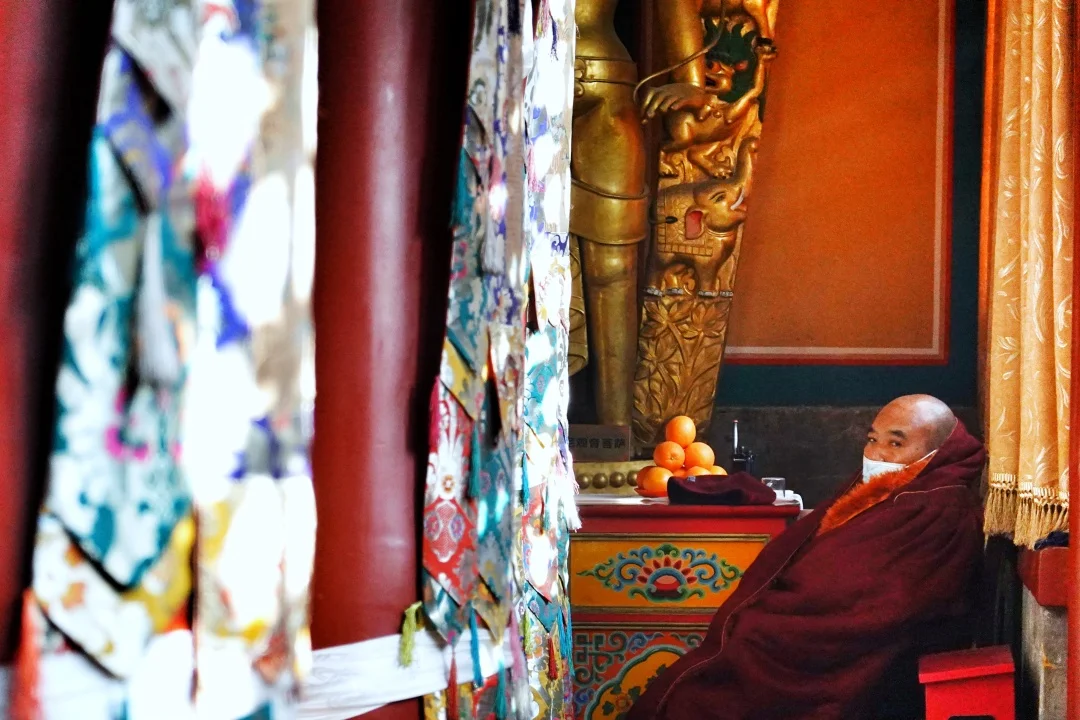 Monk at temple