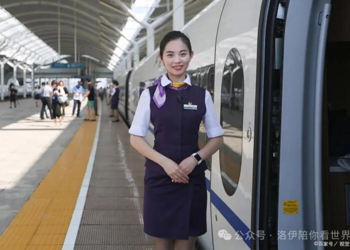 Railway beautiful girl