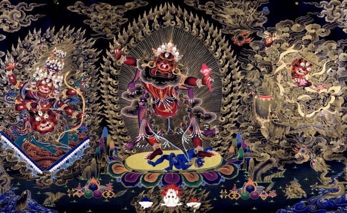 Three principal dharmapalas of nyingmapa tradition and dzogchen teachings