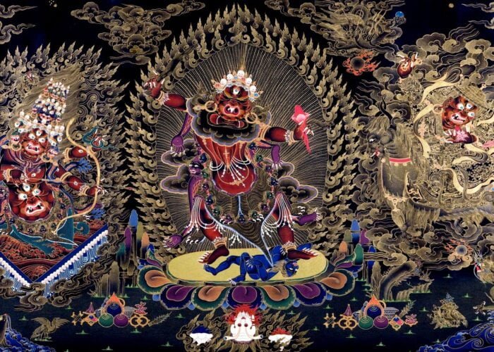 Three principal dharmapalas of nyingmapa tradition and dzogchen teachings