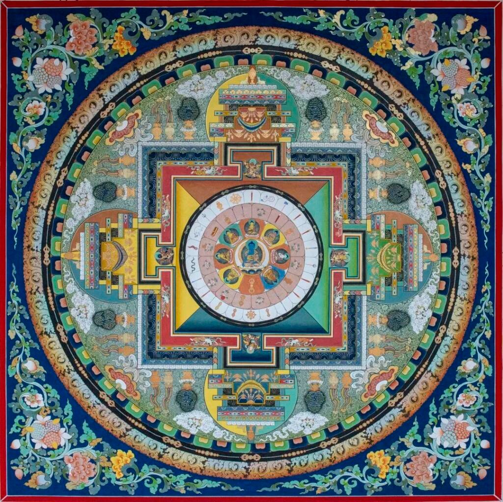 Medicine buddha mandala full - Tour Travel Tibet: Expert Tibet Tours & Permits Medicine buddha mandala full