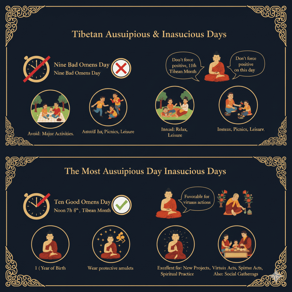 Auspicious and Inauspicious days in Tibetan Calendar - Tour Travel Tibet: Expert Tibet Tours & Permits Auspicious and Inauspicious days in Tibetan Calendar