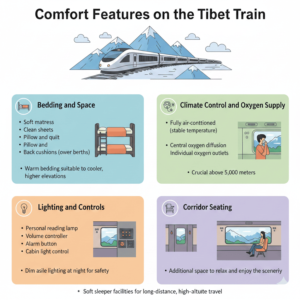 Comfort Features on the Tibet Train