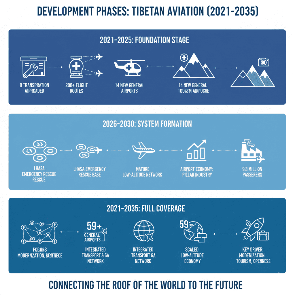 Development Phases Tibetan Aviation 2035