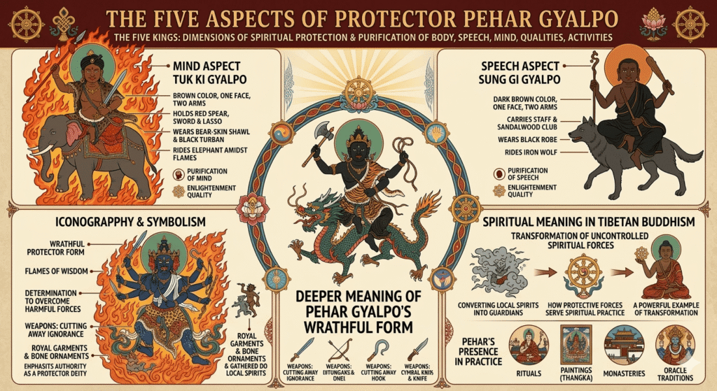 Iconography and symbolism spritual meaning of Pehar Gyalpo