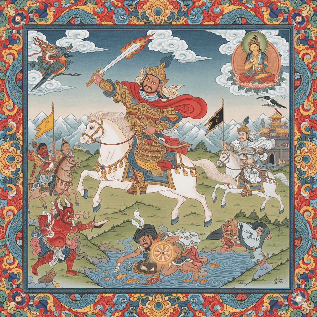 King Gesar Epic from Tibet
