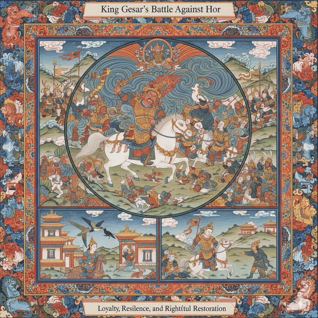 King Gesars Battle Ling Against Hor - Tour Travel Tibet: Expert Tibet Tours & Permits King Gesars Battle Ling Against Hor