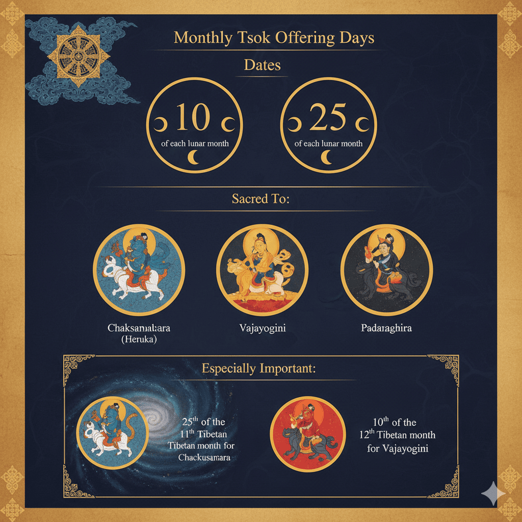 Monthly Tsok Ofeering days - Tour Travel Tibet: Expert Tibet Tours & Permits Monthly Tsok Ofeering days