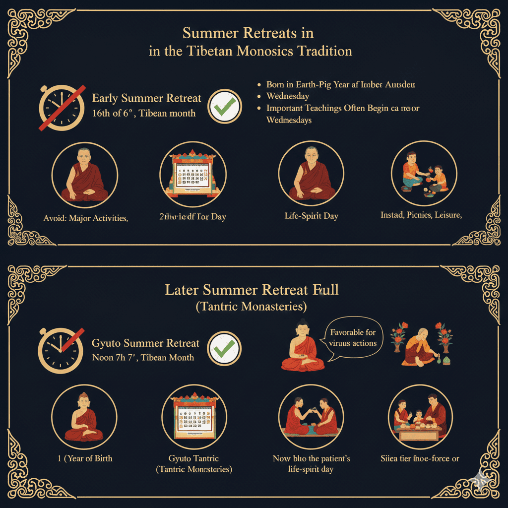 Summer retreats in Tibetan Calendar - Tour Travel Tibet: Expert Tibet Tours & Permits Summer retreats in Tibetan Calendar