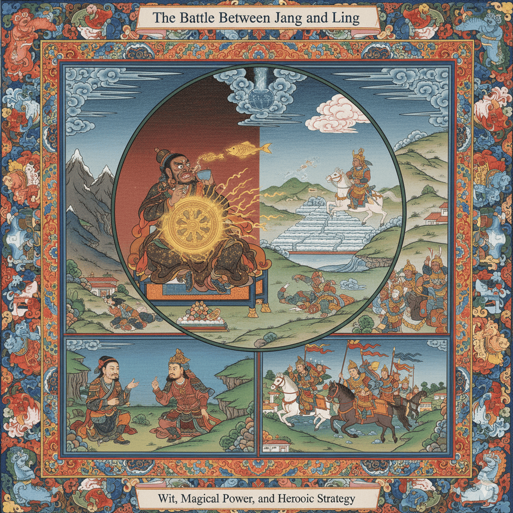 The Battle Between Jang and Ling King Gesar - Tour Travel Tibet: Expert Tibet Tours & Permits The Battle Between Jang and Ling King Gesar