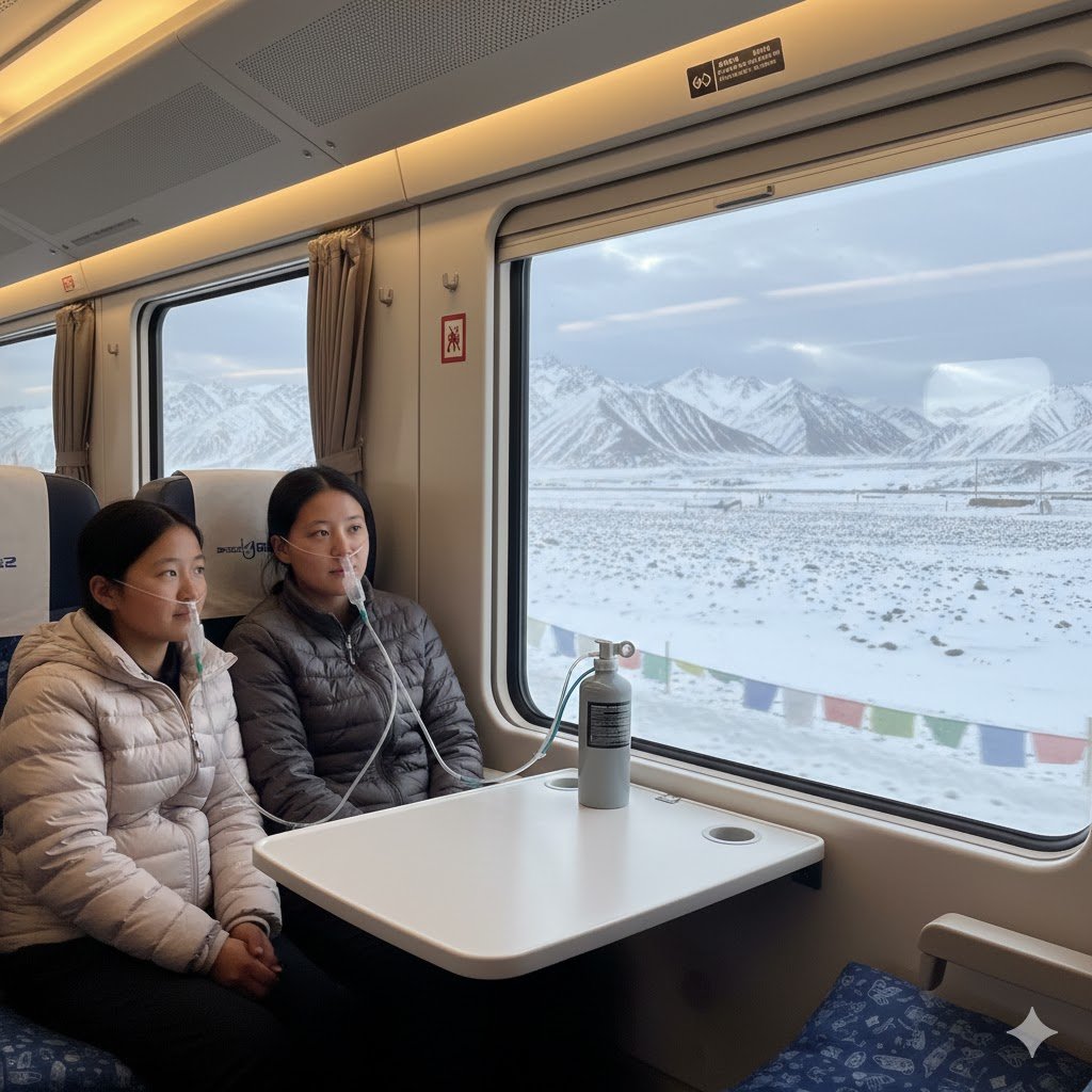 Tibet Train Oxygen view - Tour Travel Tibet: Expert Tibet Tours & Permits