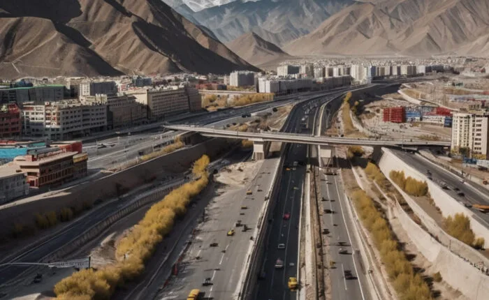 Lhasas North Ring Road bridge