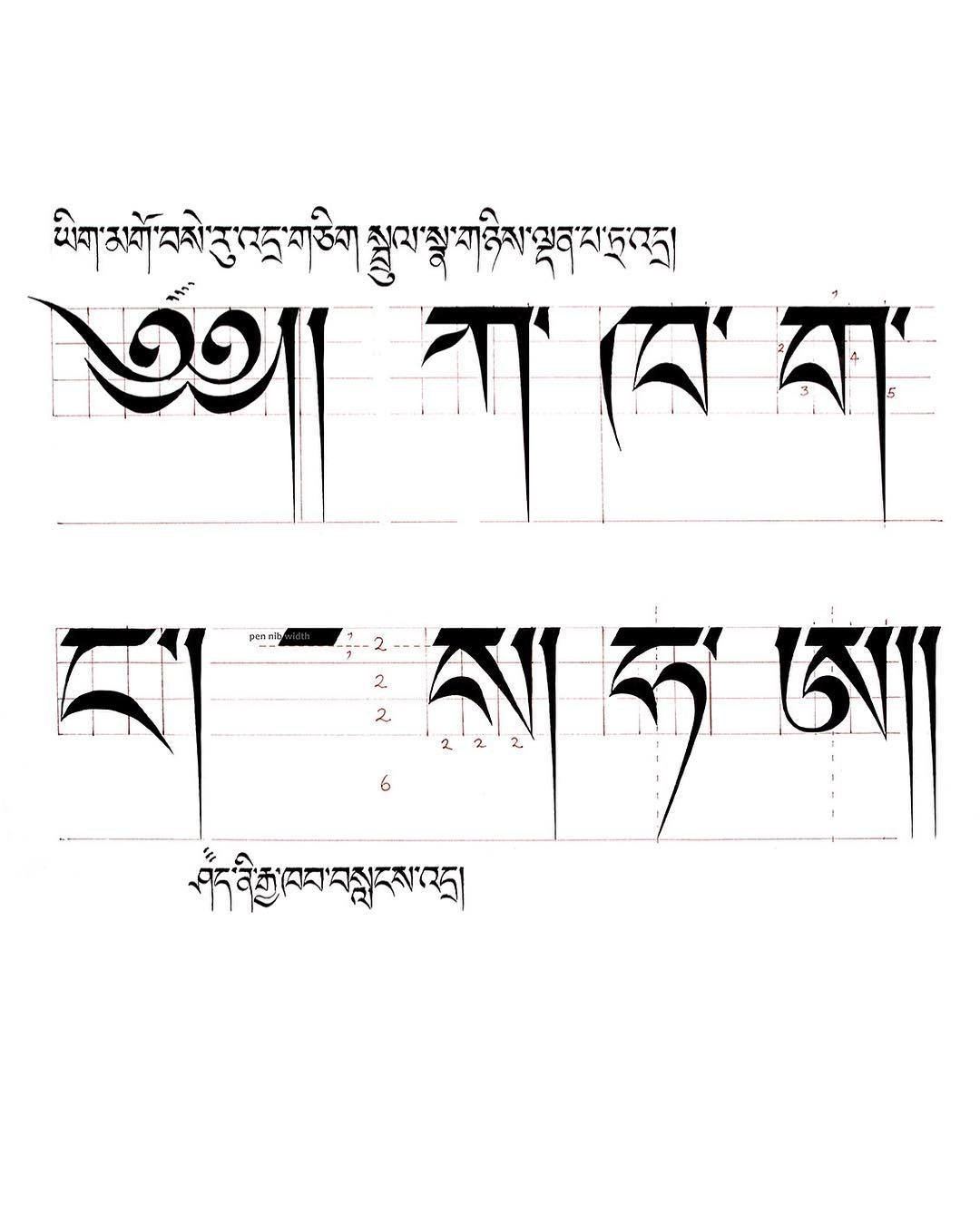 tibetan Caligraphy 2