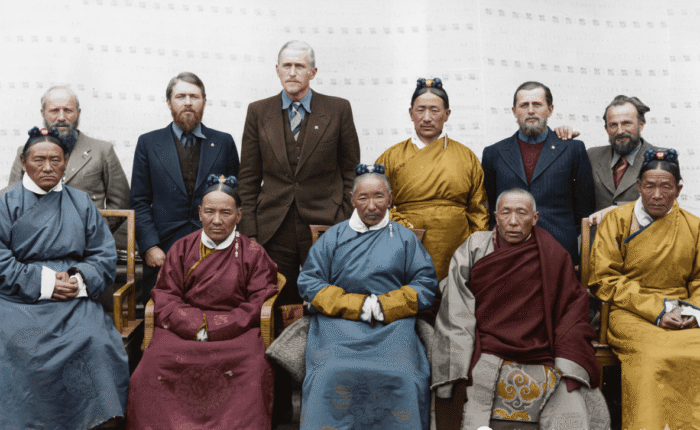 1938 Kalons in Tibet with Tsarong Damdul AI Recreated