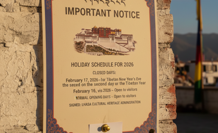 Potala Palace notice
