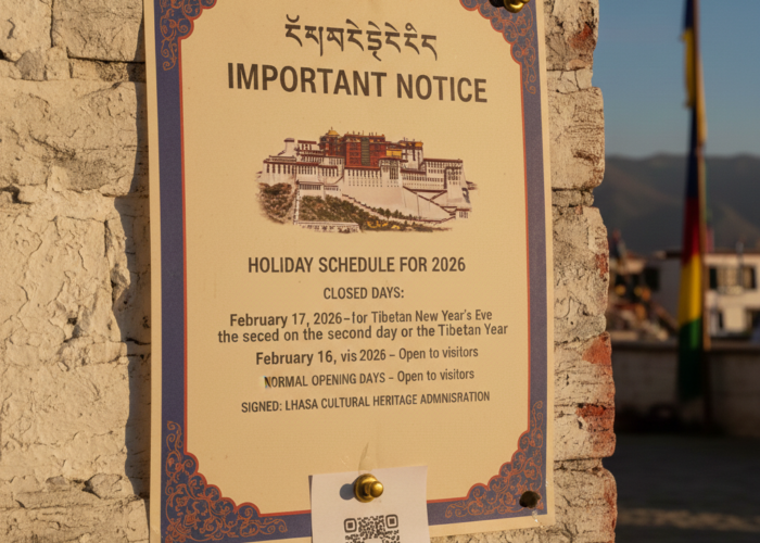 Potala Palace notice