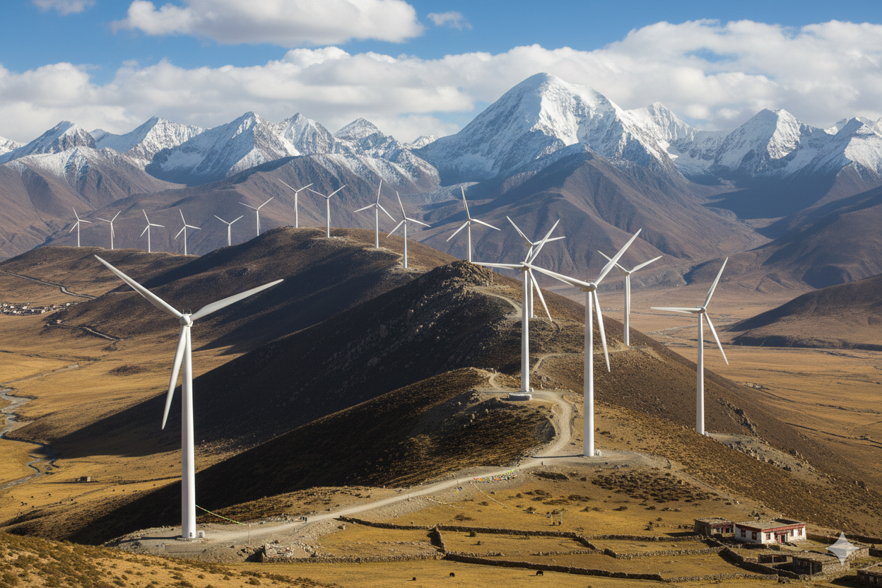 Windmill in Tibet