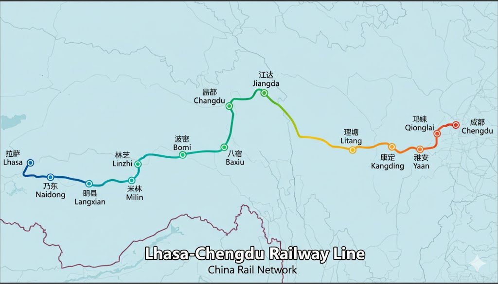 lhasa chengdu railway line