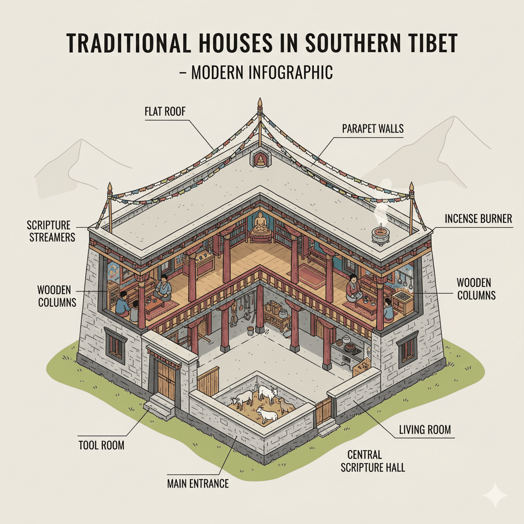 Traditional House in southern Tibet